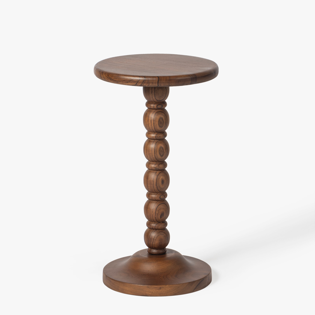 RETRO CARVED SIDE TABLE 